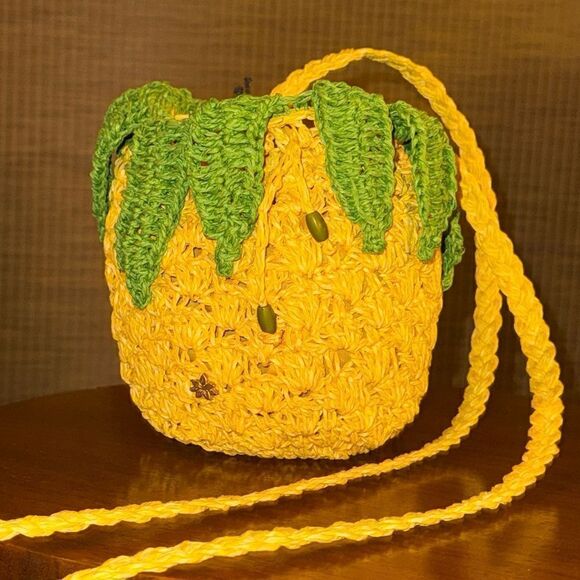 Capelli of New York Handbags - Cappelli  pineapple crochet bag